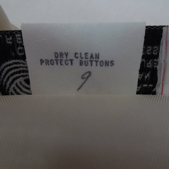 Donna Ricco Wool Dress Women's Petite Size 4P Ivory Lined Back Zip Vintage - Picture 9 of 9